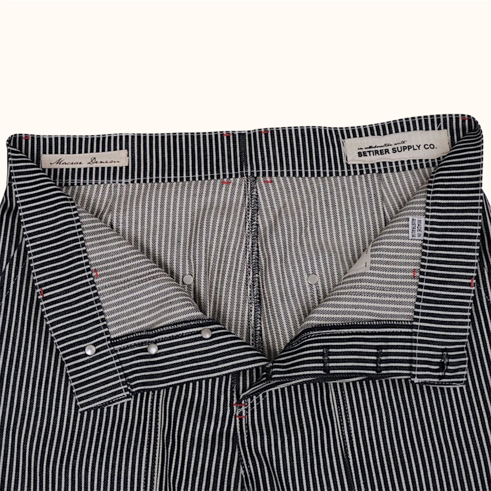 SELVEDGE DENIM OFFICER PANTS