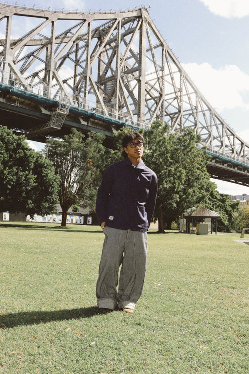 DENIM OFFICER PANTS