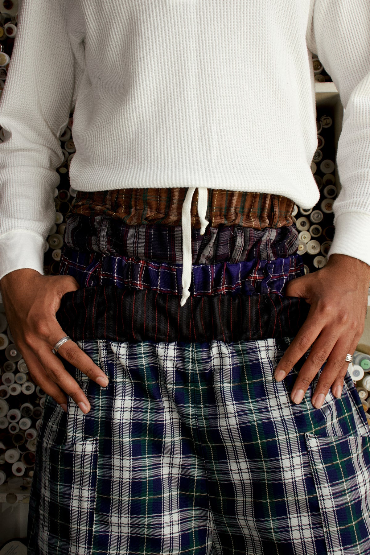 TARTAN STUDIO SHORTS