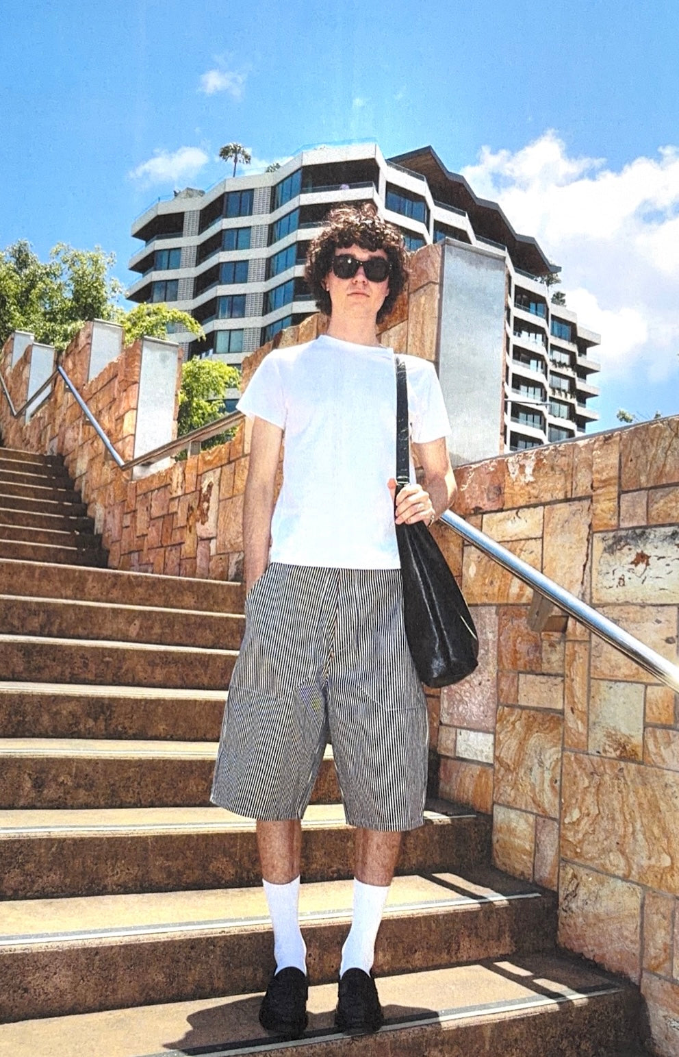 DENIM OFFICER SHORTS