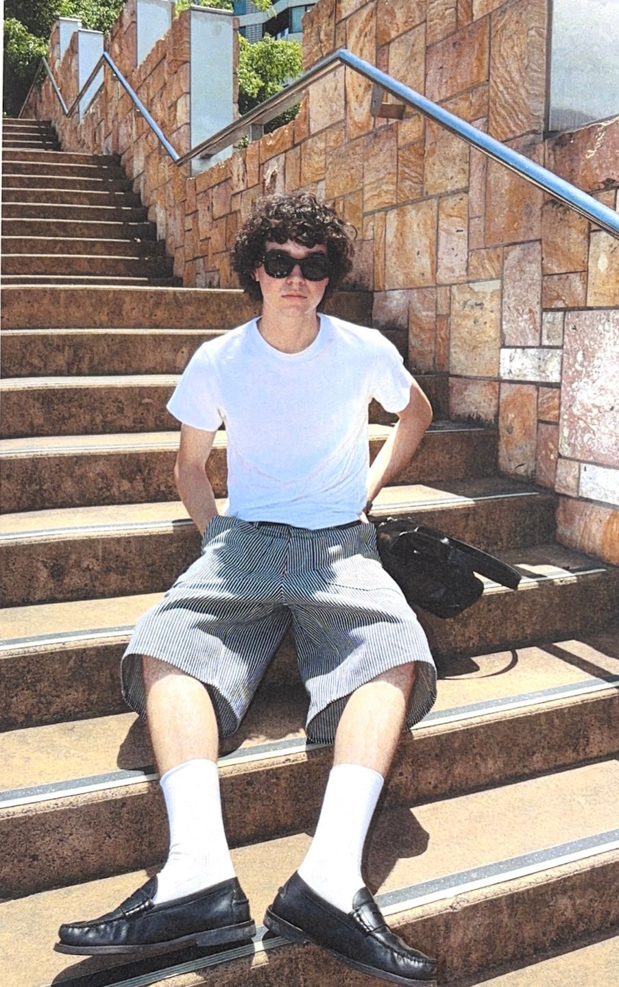 DENIM OFFICER SHORTS