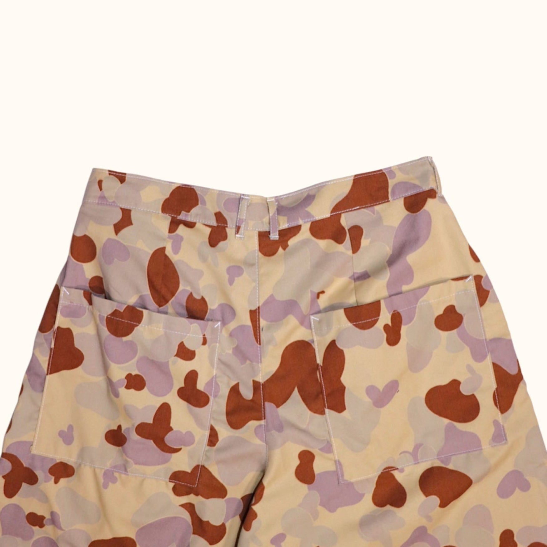 Back close up showcasing details on the Infatntry Shorts