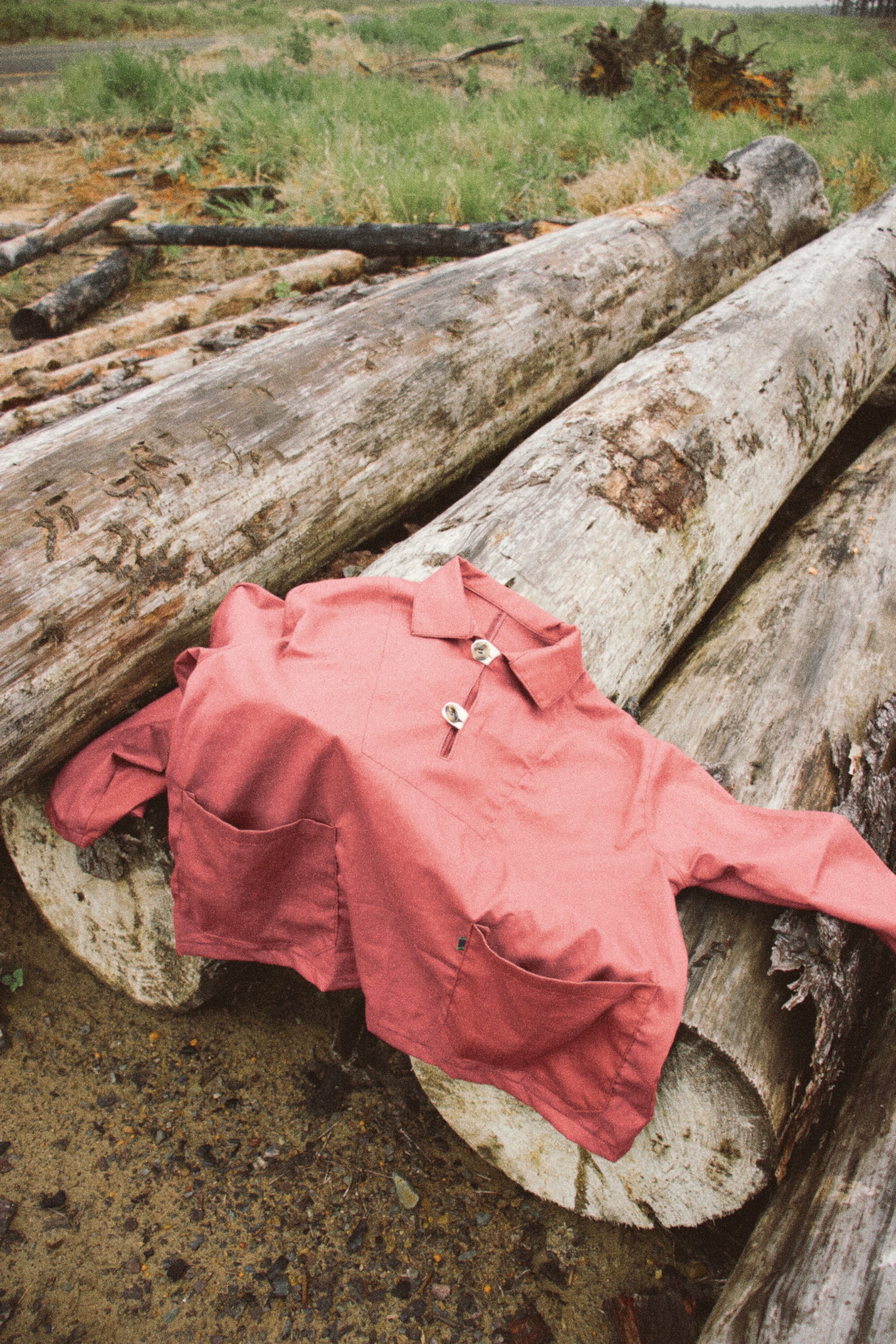 Fisherman Smock on wood pillars