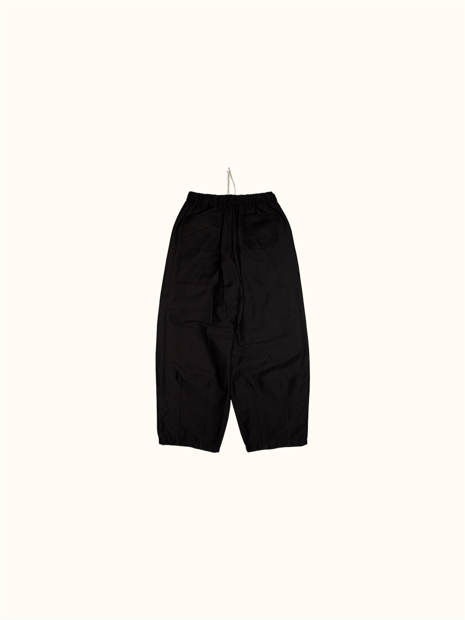 Back flat lay of our Studio Pants, showcasing two rear back pockets.