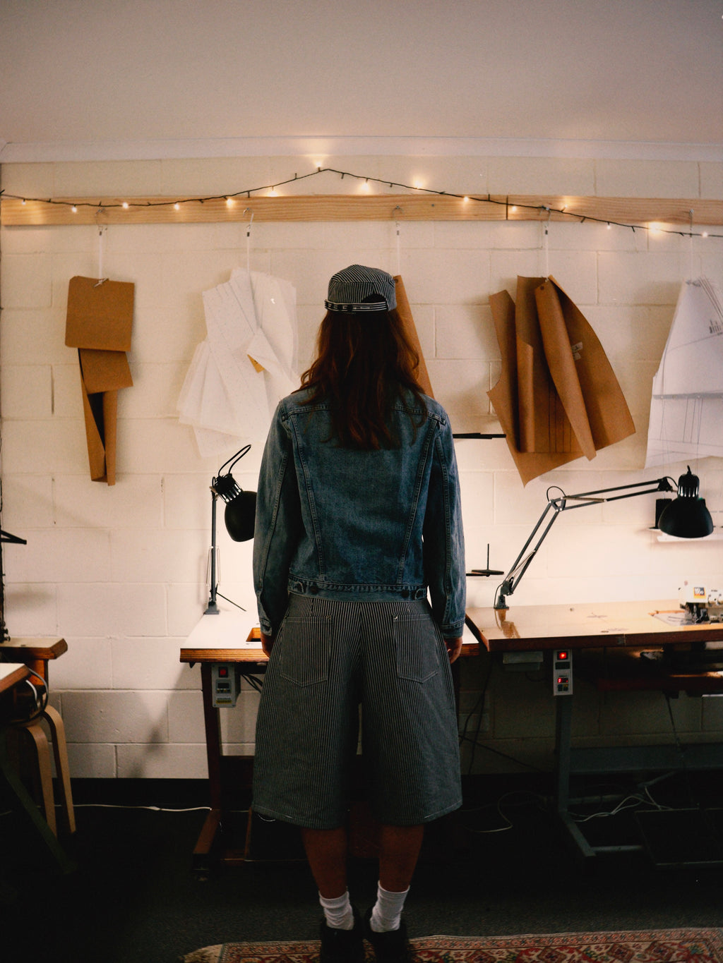 DENIM OFFICER SHORTS